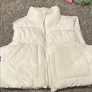 White Puffer Vest
